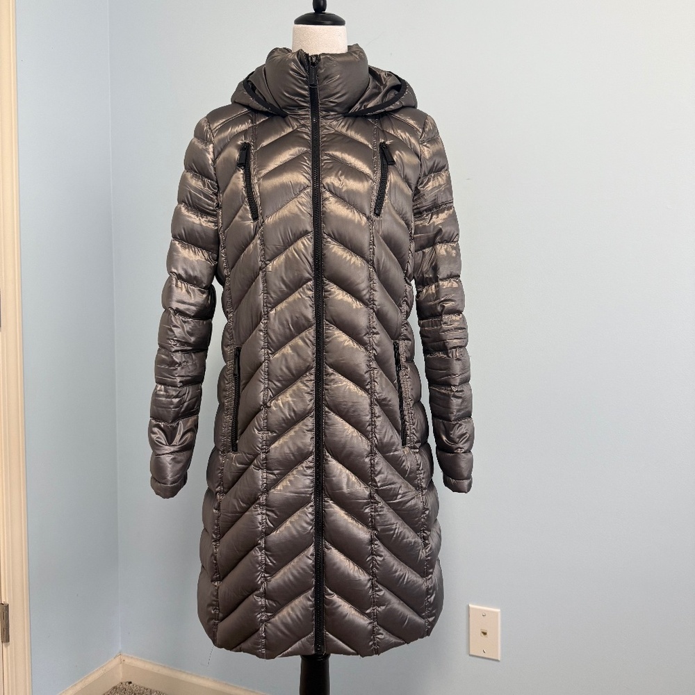 Calvin Klein Women’s Premium Down‎ Hooded Jacket Coat Size L